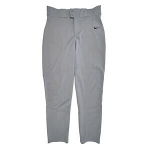 Nike Baseball Pants Mens Large Grey Athletic Engineered Swoosh Pockets